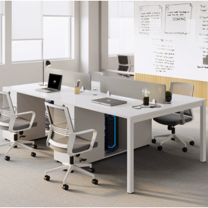 6-person office desk and chair set‌